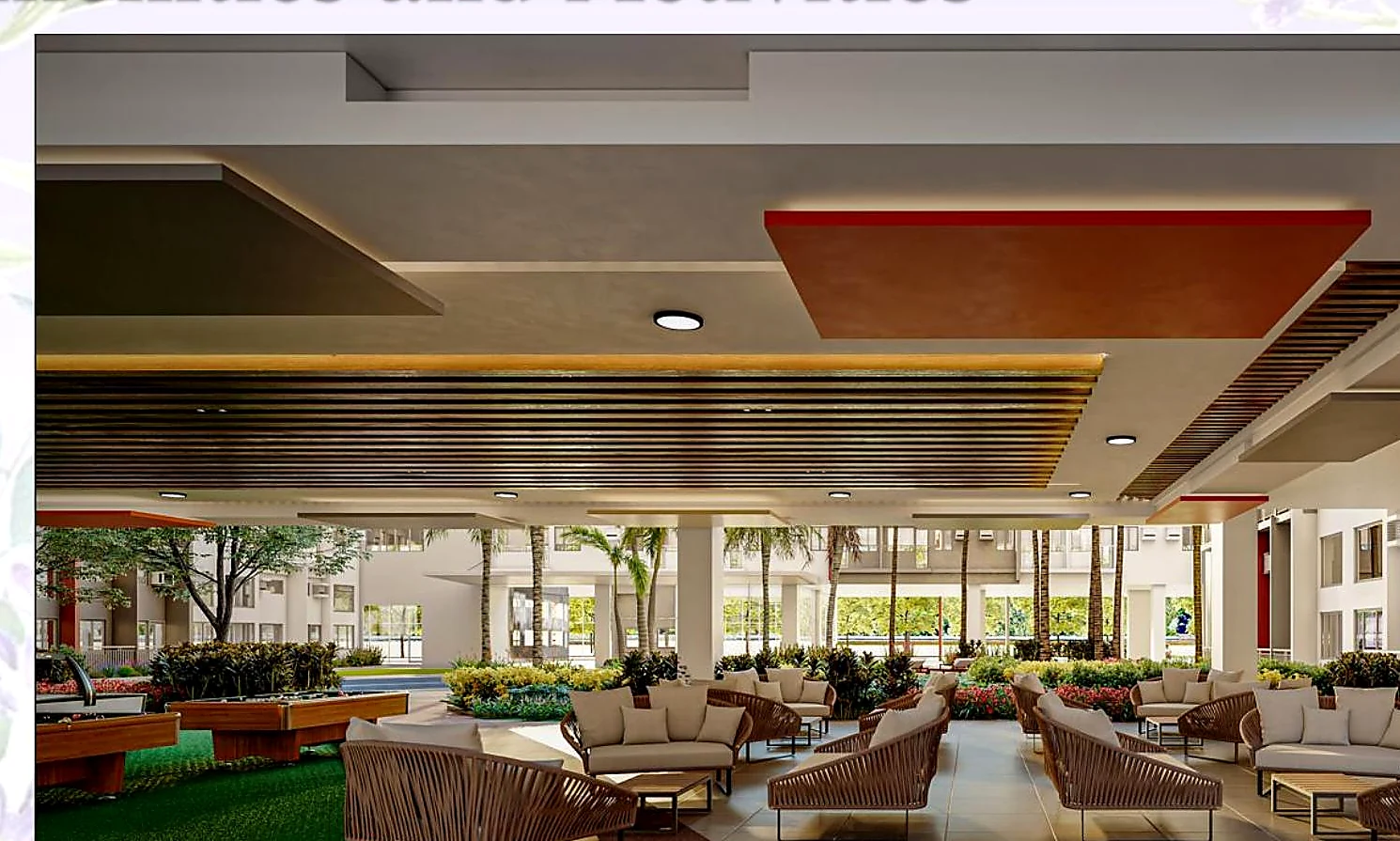 Bloom Residences covered lounge