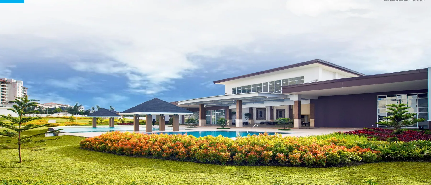 Cool Suites clubhouse and landscaped grounds