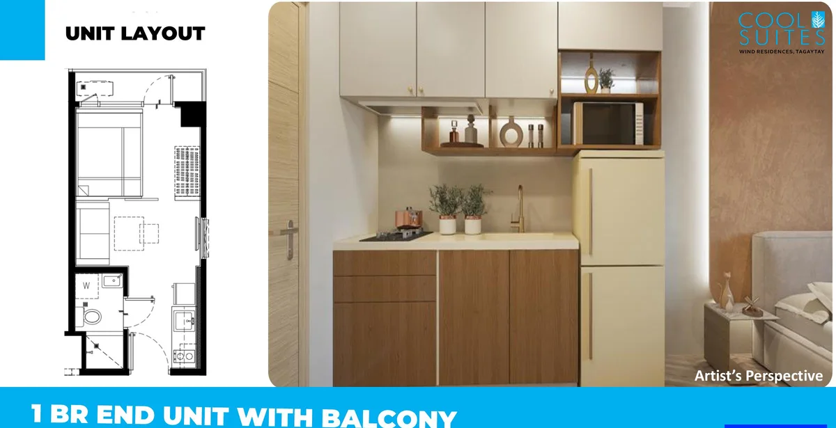 Cool Suites one bedroom end unit with balcony