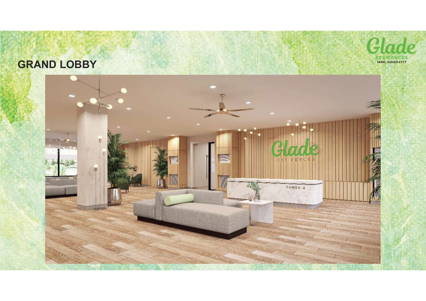 Glade Residences grand lobby artist rendition