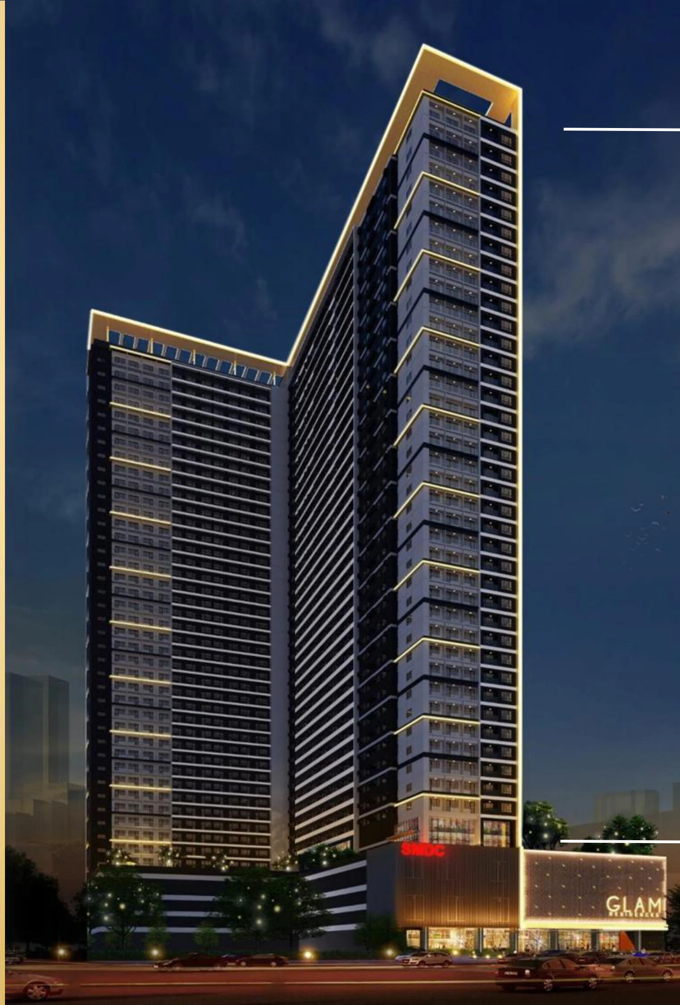 Glam Residences tower in South Triangle Quezon City artist perspective