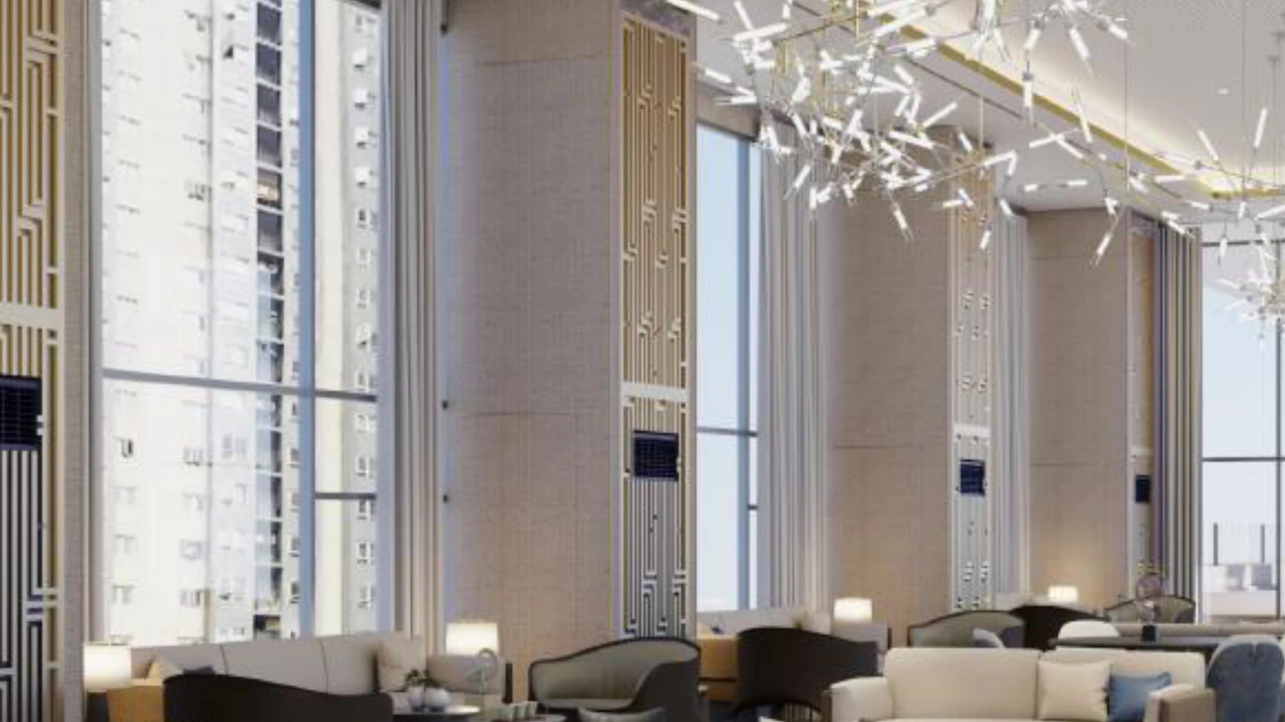 Glam Residences sky lounge artist perspective