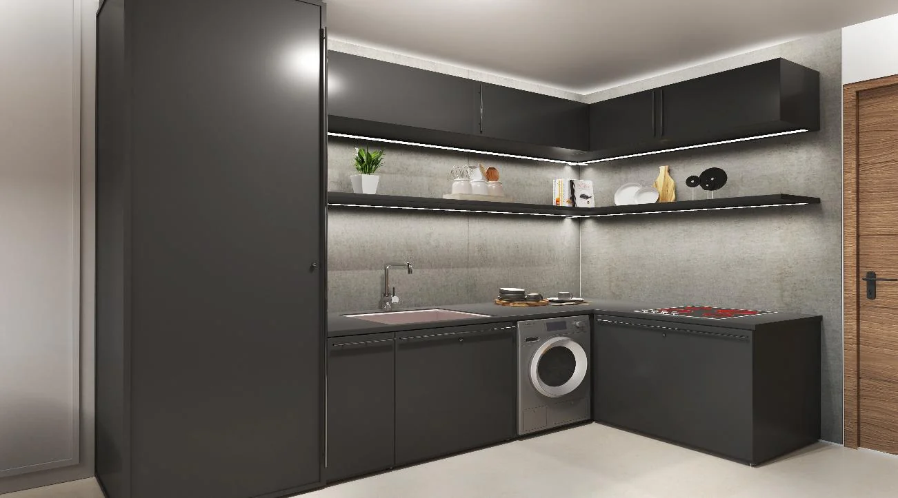 Representative unit kitchen