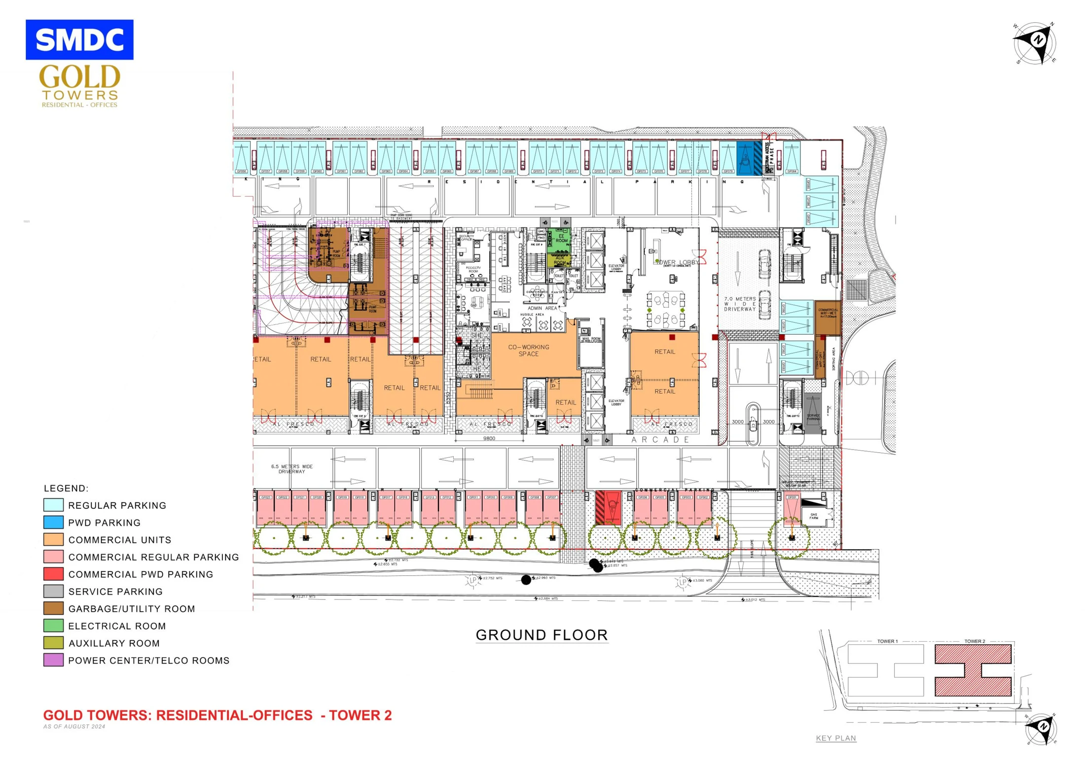 Gold Towers Tower B official ground floor plan