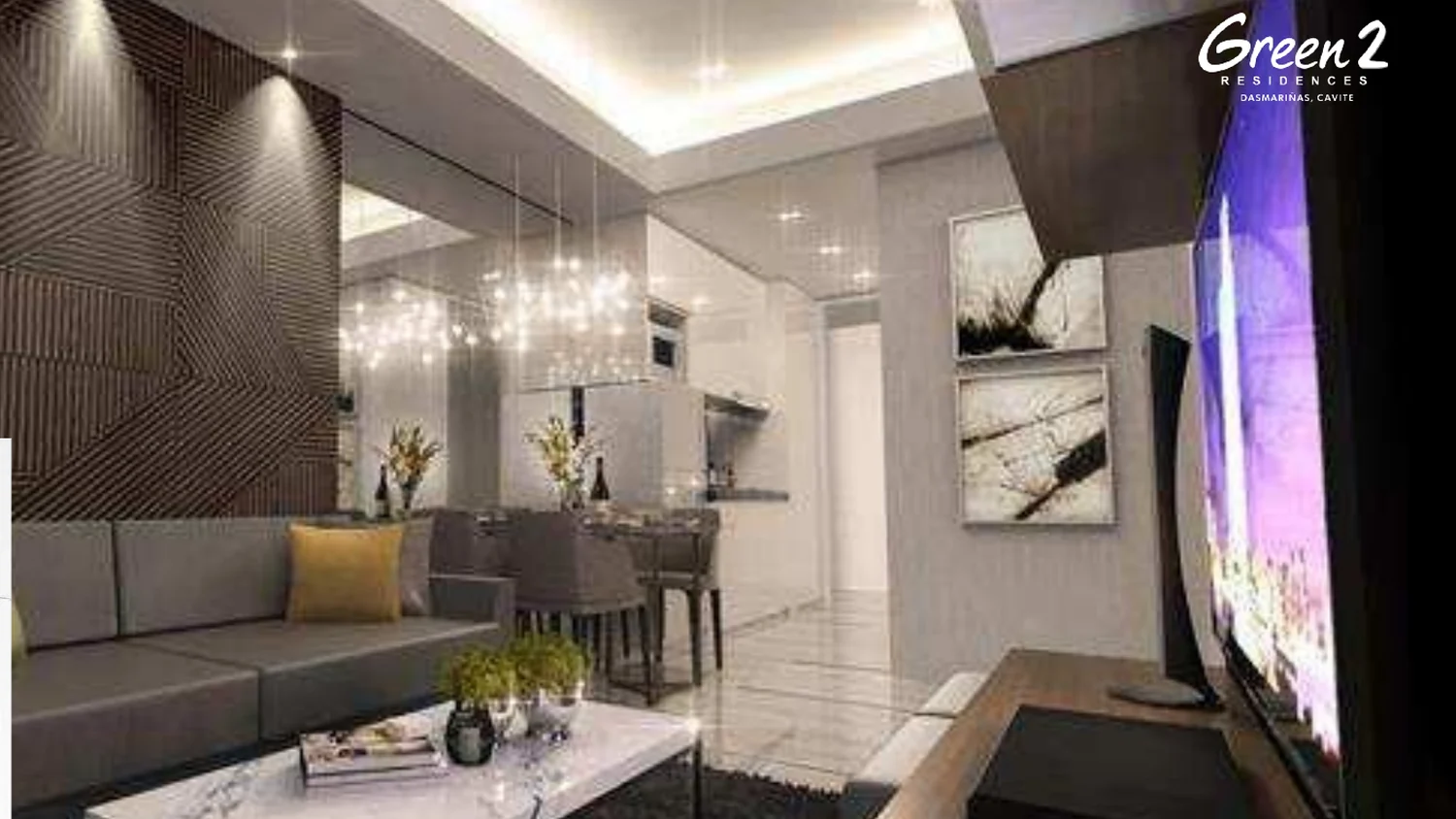 Green 2 Residences two bedroom end unit sample interior