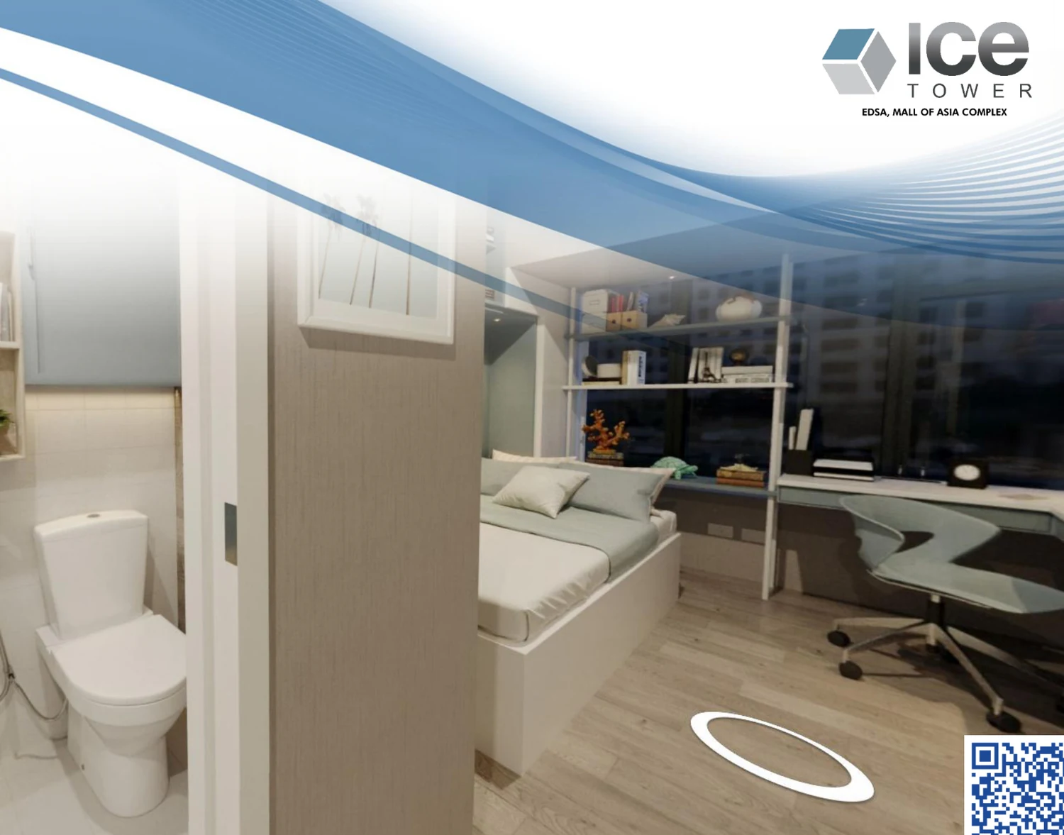 ICE Tower studio unit residential-office visualization