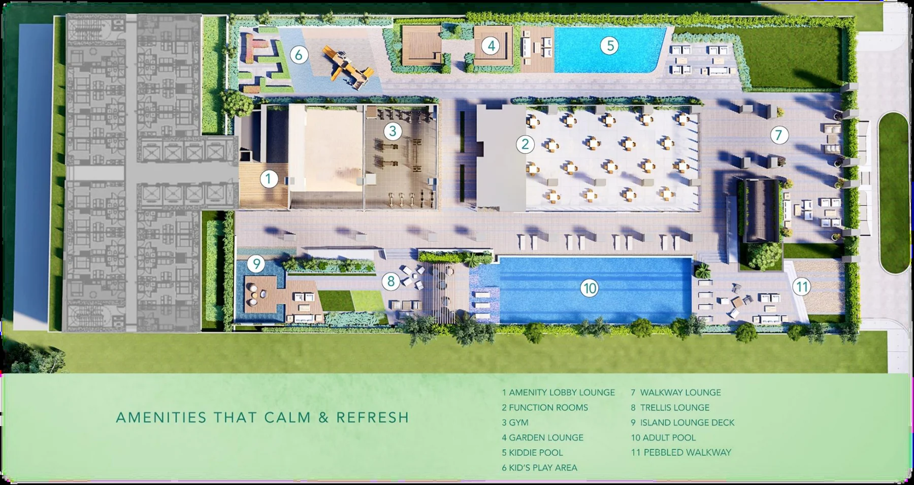 Mint Residences amenity floor plan