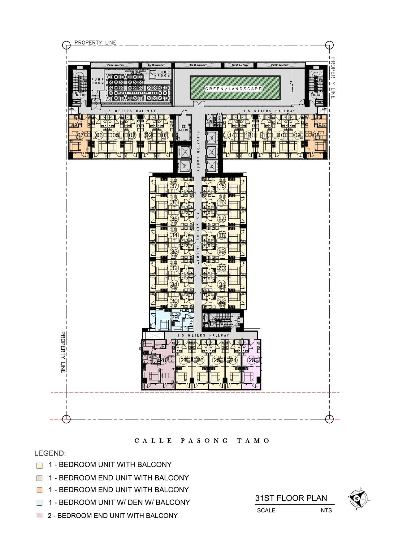 Red Residences 31st floor plan