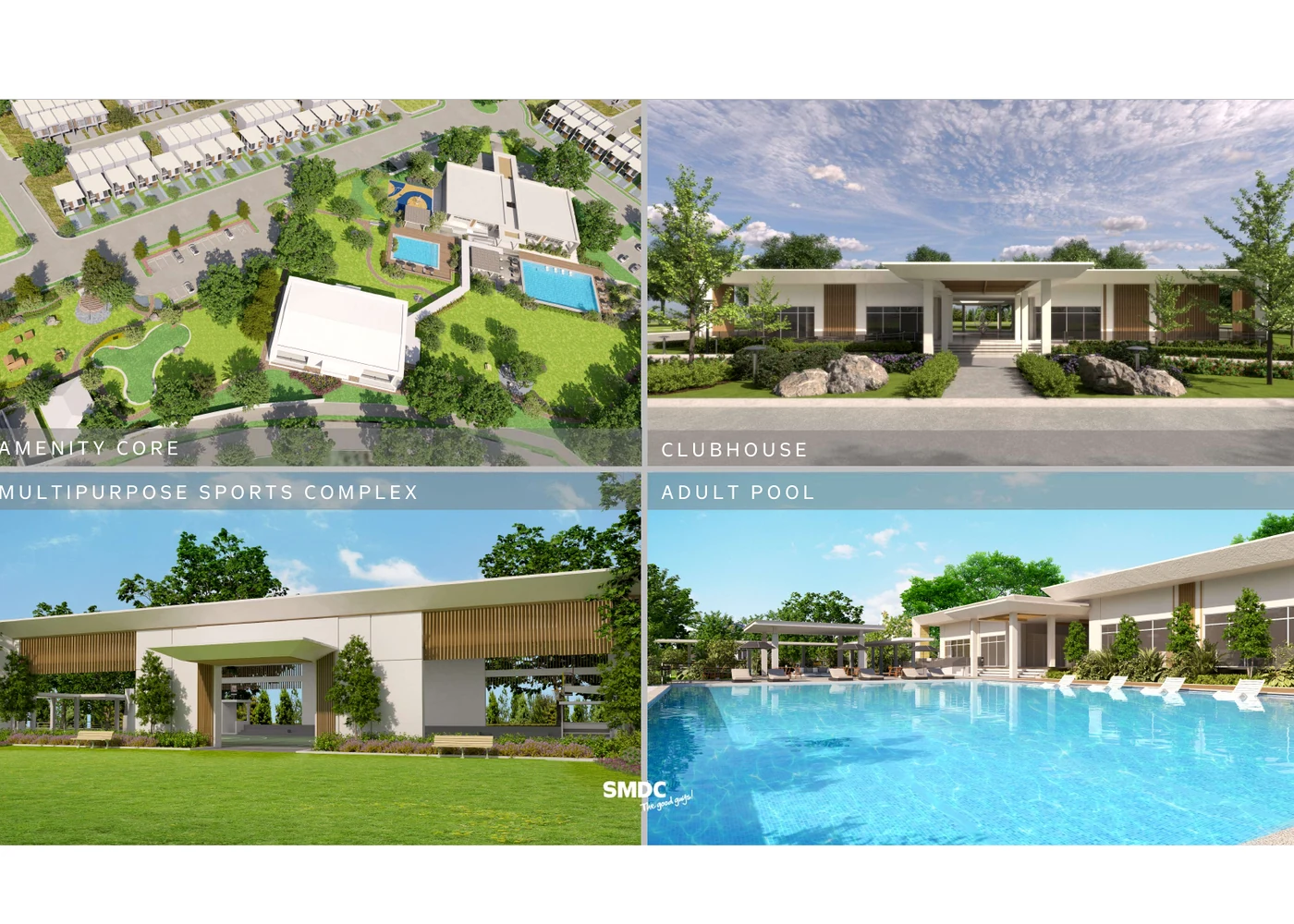 Symphony Homes amenity core, clubhouse, sports complex and pool
