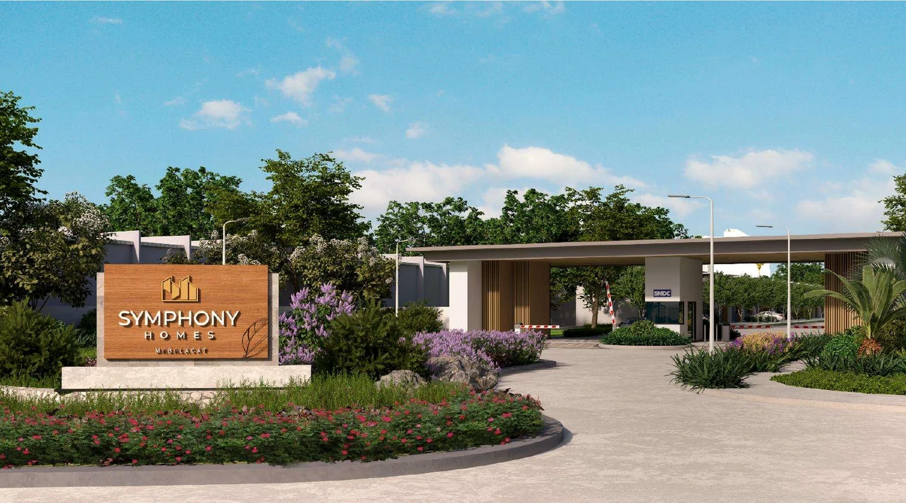 Symphony Homes landscaped entrance in Mabalacat Pampanga