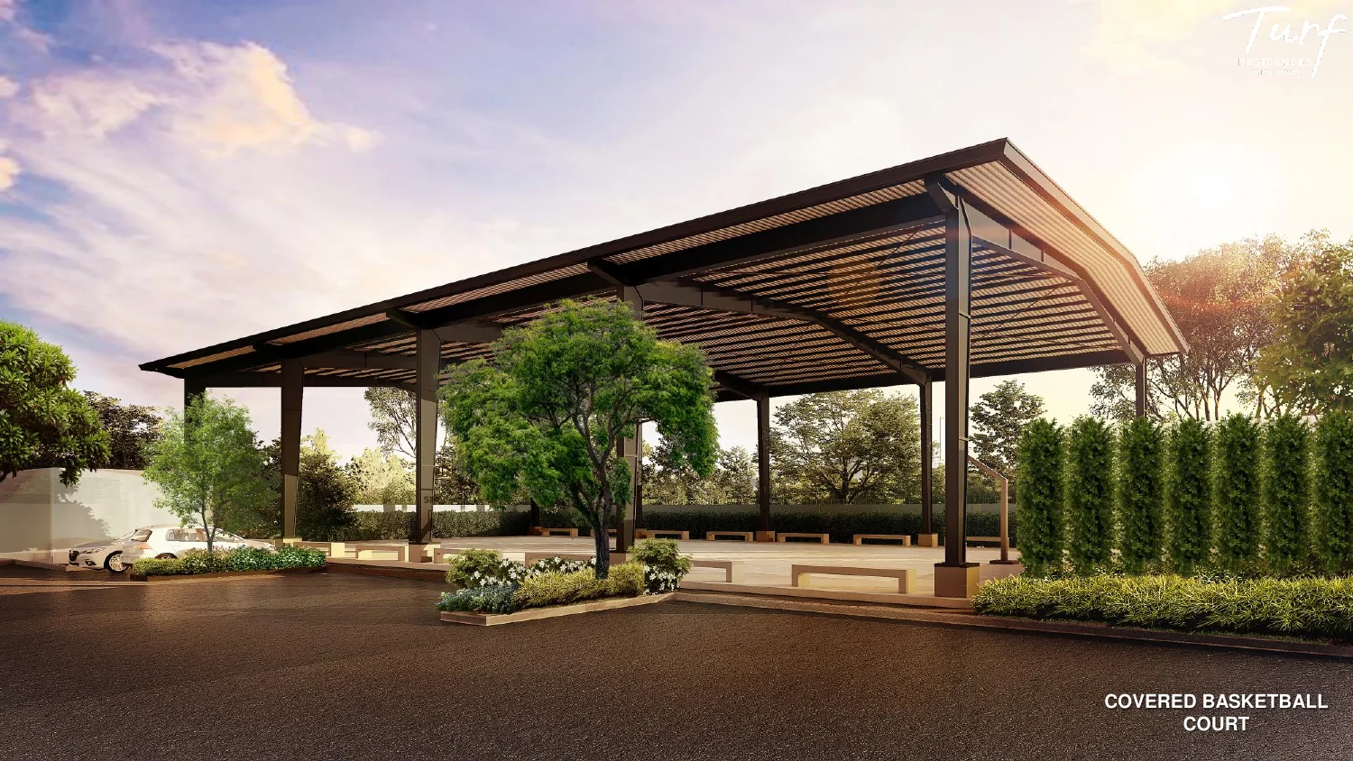 Turf Residences covered basketball court