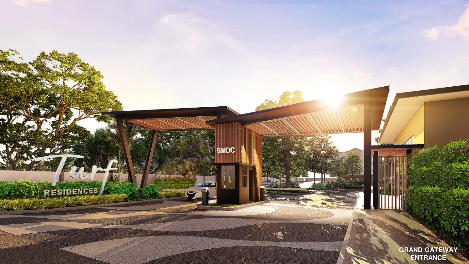 Turf Residences grand gateway in Biñan Laguna