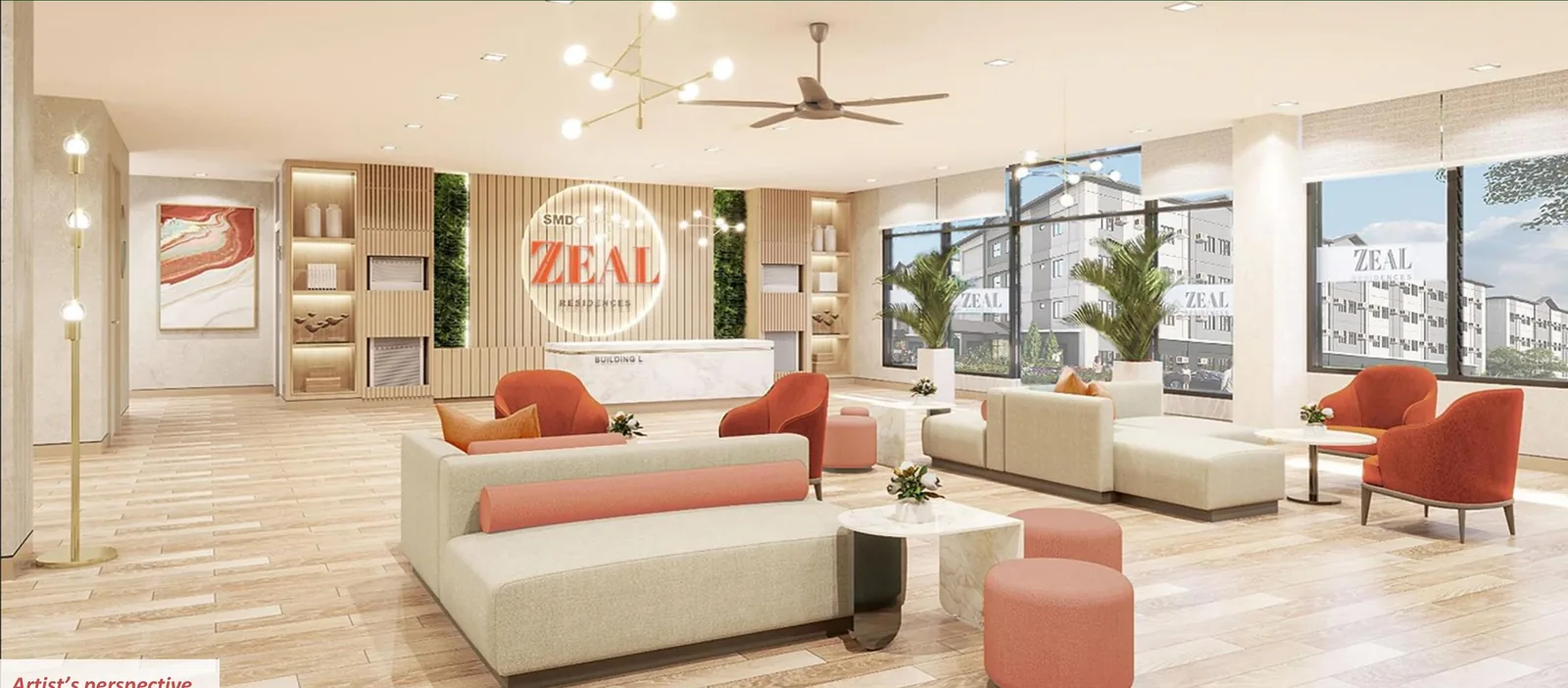 Zeal Residences main lobby